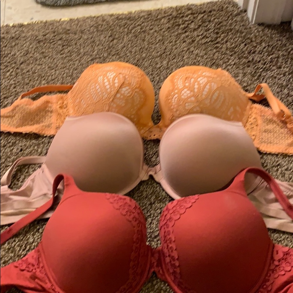 Three Victoria’s Secret bras